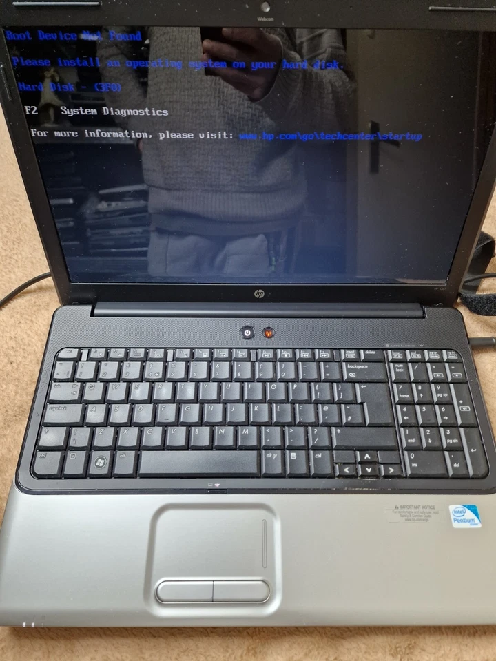 Hp G61 Laptop Pentium Dual Core T4300 2.1GHz No Hdd 2gb Ram Untested Read... - Image 3 of 4