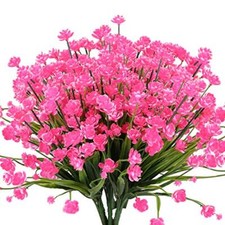 10 Artificial Flowers Outdoor Fake For Decoration UV Resistant No Fade