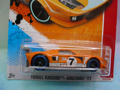 2011 Hot Wheels FORD GT LM #219🛻orange;7; blue oh5🛻THRILL RACERS