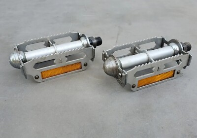 Vintage MKS K11A Weighted Alloy Pedals 9/16 in BMX Road Race