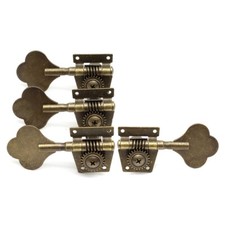 3L1R,Vintage Open 4 Strings Bass Tuning Pegs Tuners Machine Heads Bronze
