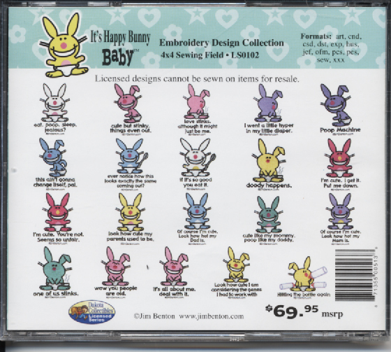 Dakota LS0102 It's Happy Bunny Baby Multi-Format Machine