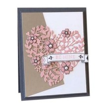 Flower Metal Cutting Dies Frame Scrapbooking Love Heart Lace Valentine Crafts