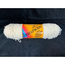 National Yarn Crafts Rhapsody Acrylic Bone Beige Yarn 4 oz AT402 Vintage