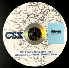CSX 1986 Western Region Operational Reference Book PDF Pages on DVD