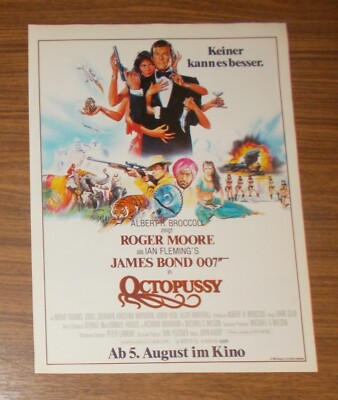 Seltene Werbung James Bond 007 OCTOPUSSY Roger Moore #1 1983