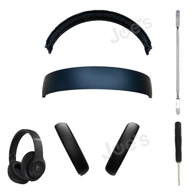 Original OEM Beats By Dre Studio Pro Replacement Ear Pad  + Headband Black Part