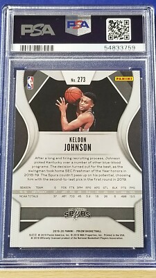 Keldon Johnson - 2019 Panini Prizm PSA 10 | eBay