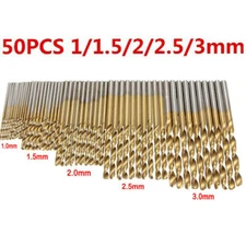 1set/50pcs High Quality Twist Drill Bit Power Tool Parts For Metal Wood Drilling