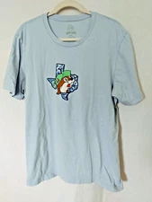 Buc-ee's Texas  T-Shirt "Picture Perfect" Crew Short Sleeve Blue Size XL #16262