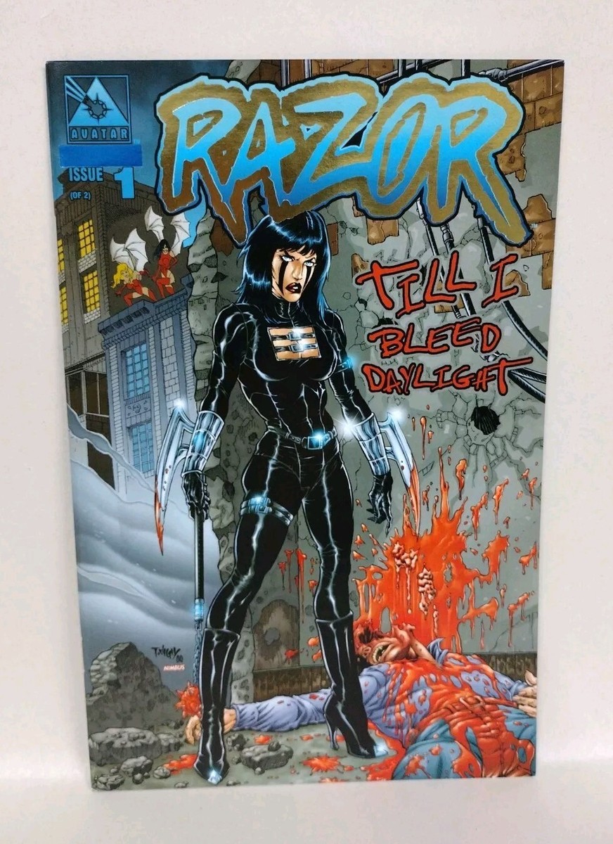 Razor Till I Bleed Daylight #1 Avatar Comic Gold Foil Tim Vigil