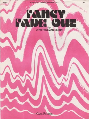 Fancy Fade Out Piano Solo 1977  vintage sheet music