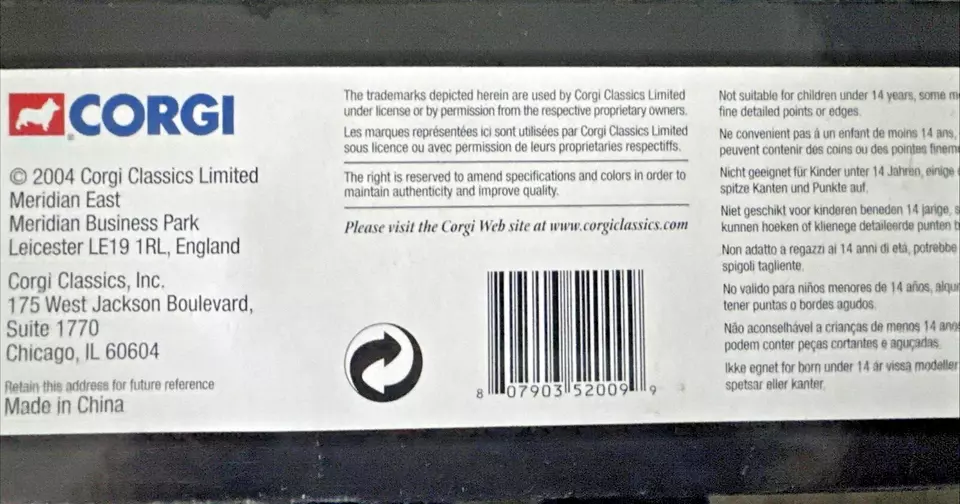 CORGI Heros Under Fire-Mack CF Pumper Tamaqua PA Fire Department 1:50 US52009 - Image 3 of 4