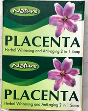 Nature Placenta Herbal Whitening and Anti-aging 2 in 1 Bar Soap New
