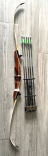 🔥 Internature Bullseye Recurve Bow No String Untested W/ X5 Envy 500 Arrows