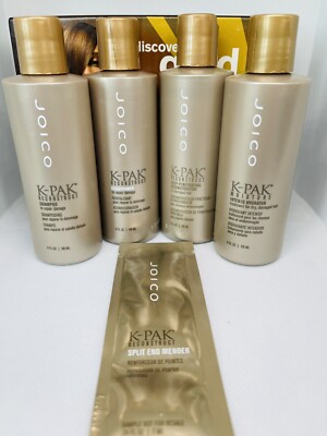 JOICO  K-Pak Home Hair Repair Kit 4 oz X 4 Plus 0.24 Split End Mender. NEW