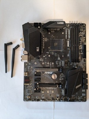 MSI B450 GAMING PRO CARBON MAX WIFI Socket AM4 AMD Motherboard with Antennas