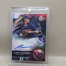 2023 Bowman Platinum Top Prospects Justin Campbell #TOP-31 Autographs Guardians 
