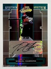 2005 Miguel Cabrera Absolute Memorabilia Spectrum Auto /146 HOF Autograph
