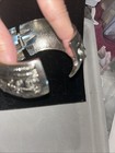 Turkish Style Silver Swirl, Pewter Hinge Bangle Bracelet — photo 5
