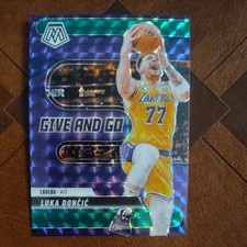 2024-25 Mosaic Luka Doncic GREEN MOSAIC GIVE AND GO #4 Los Angeles Lakers