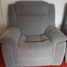 Grey Upholstered Armchair for Adults Indoor Living Room Comfortable Accent Chair