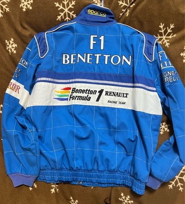 Benetton Renault F1 Racing Jacket 1996 Replica Sparco Blue | eBay