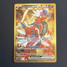 Koraidon ex 254/198 Scarlet & Violet Base Set English Full Art Gold Pokemon TCG on eBay
