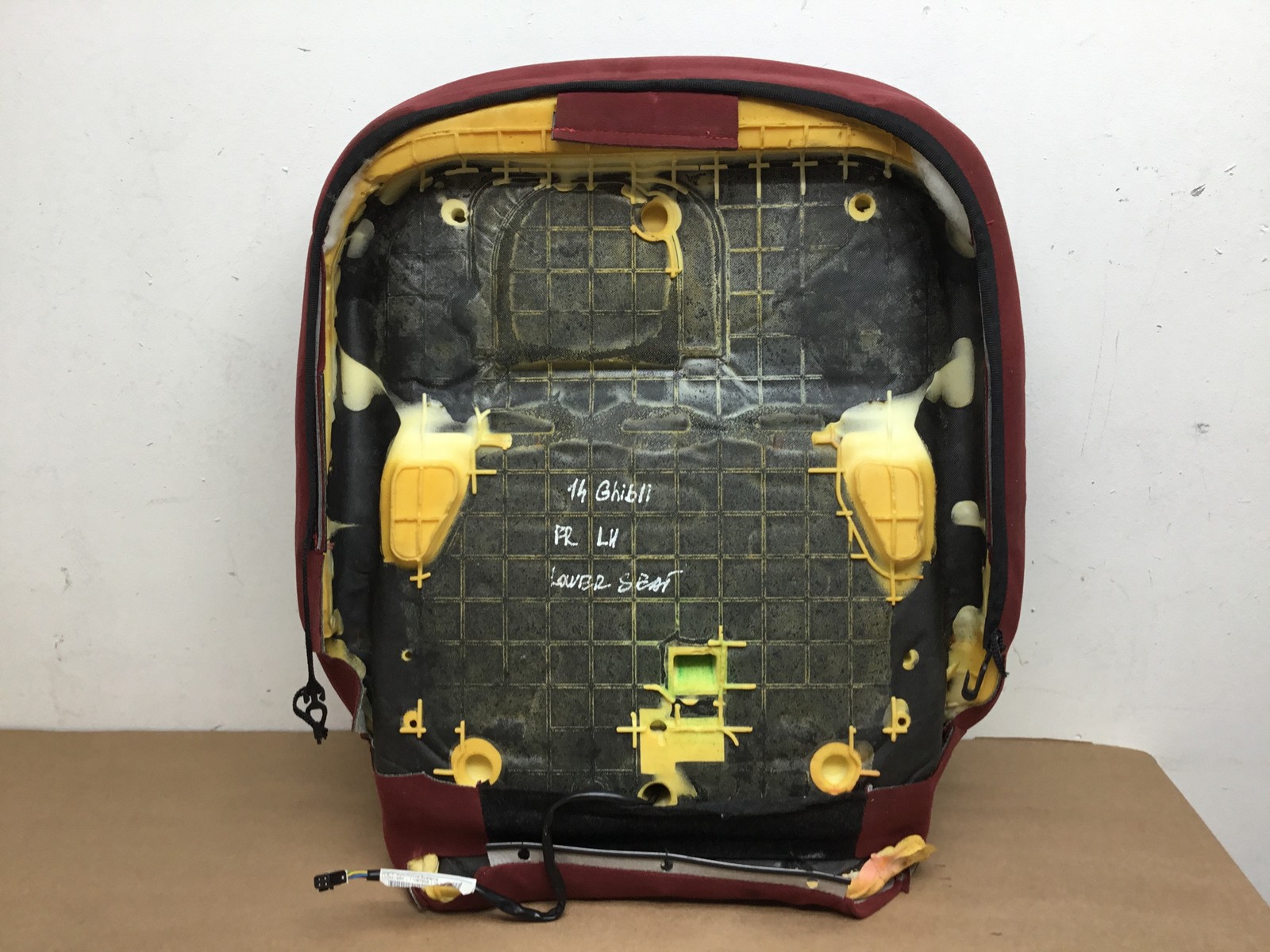 Maserati Ghibli Front Left Seat Lower Cushion Red Leather 14 15 16 17 :O