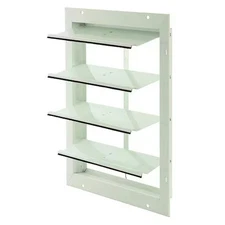 Dayton 4Yn20 16 In 19"H-W 6"L Aluminum Gable Shutter Damper, 17 In X 17 In,