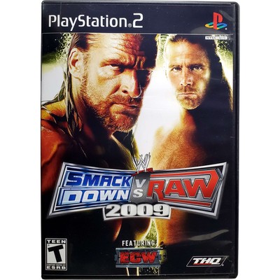WWE Smackdown Vs. Raw 2009 - Sony Playstation 2 PS2 Tested 1Y Guarantee