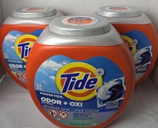 Tide Ultra Oxi Original Scent Laundry Detergent Pod 32 pkTide 3 Pack
