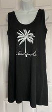 Women’s SHEIN Black Summer Tank Dress With Front Graphic