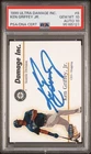 1999 Fleer Ultra Damage Inc Ken Griffey Jr. signed auto card PSA DNA 10 10