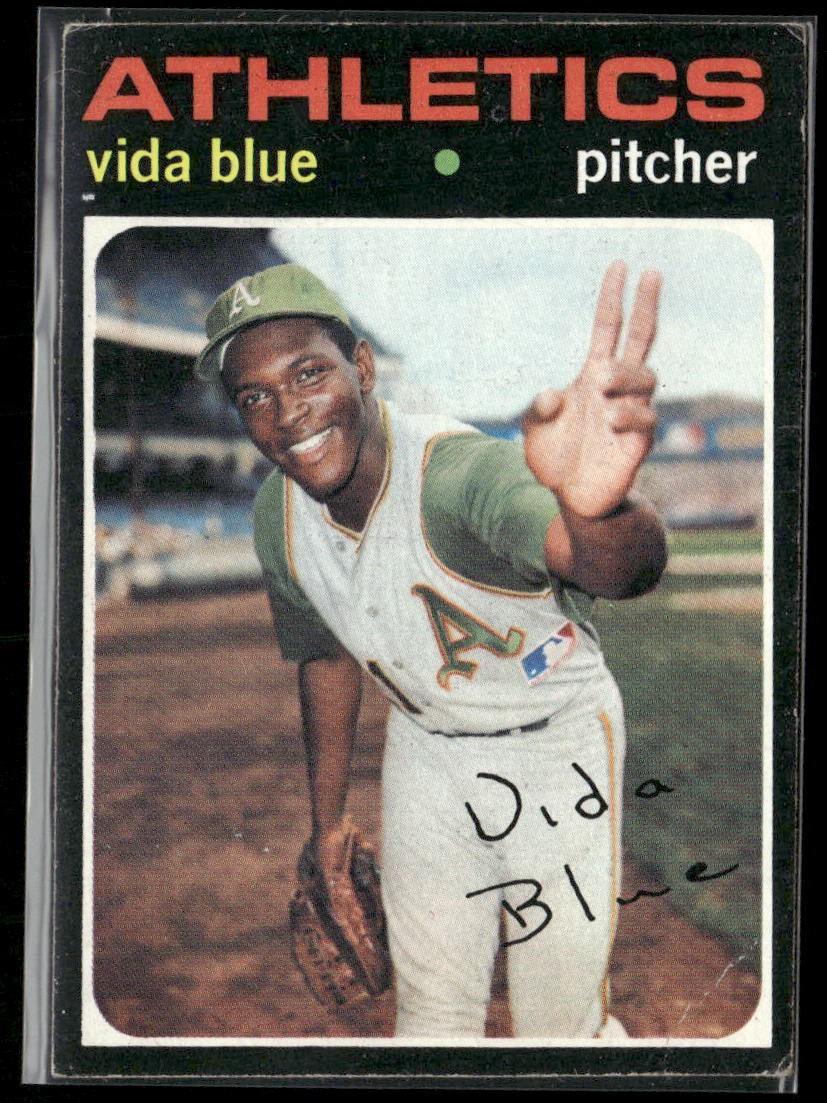Vida Blue 1971 Topps Baseball #544 - Oakland Athletics