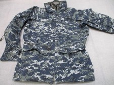 US Navy Digital Camo Parka Jacket Small X-Short Jacket Cold/Wet Weather Goretex