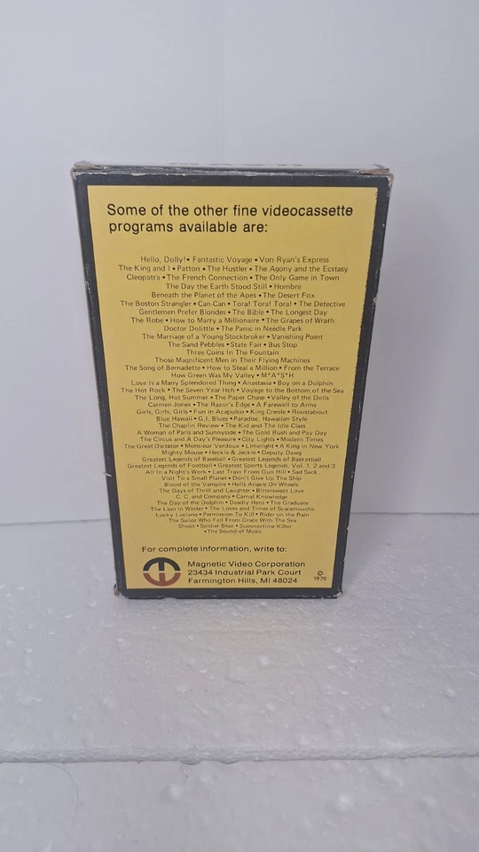 M*A*S*H VHS Tape 1969 Vintage Foto 2 de 4