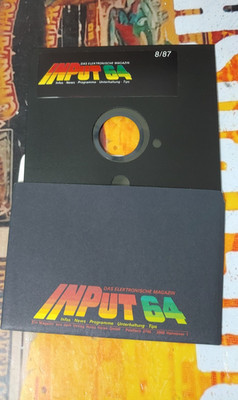 Input 64 8/87 1987 Commodore C 64 Diskette 8-bit classic