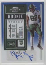 2020 Contenders Optic Rookie Ticket Blue Prizm 88/99 Jabari Zuniga Auto 0jd0