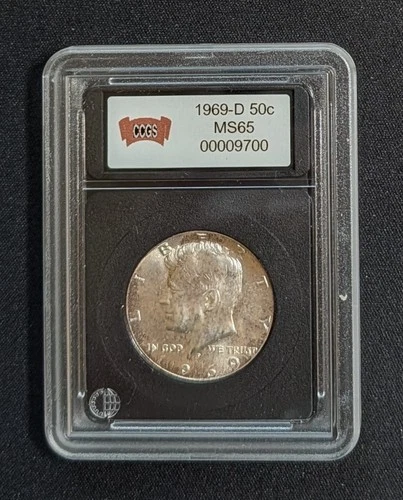 1969-D Kennedy Half Dollar 40% Silver BU/Uncirculated Lot# 26K03