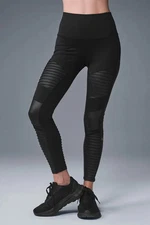 Alo Yoga 7/8 High-Waist Moto Legging Black Size Small