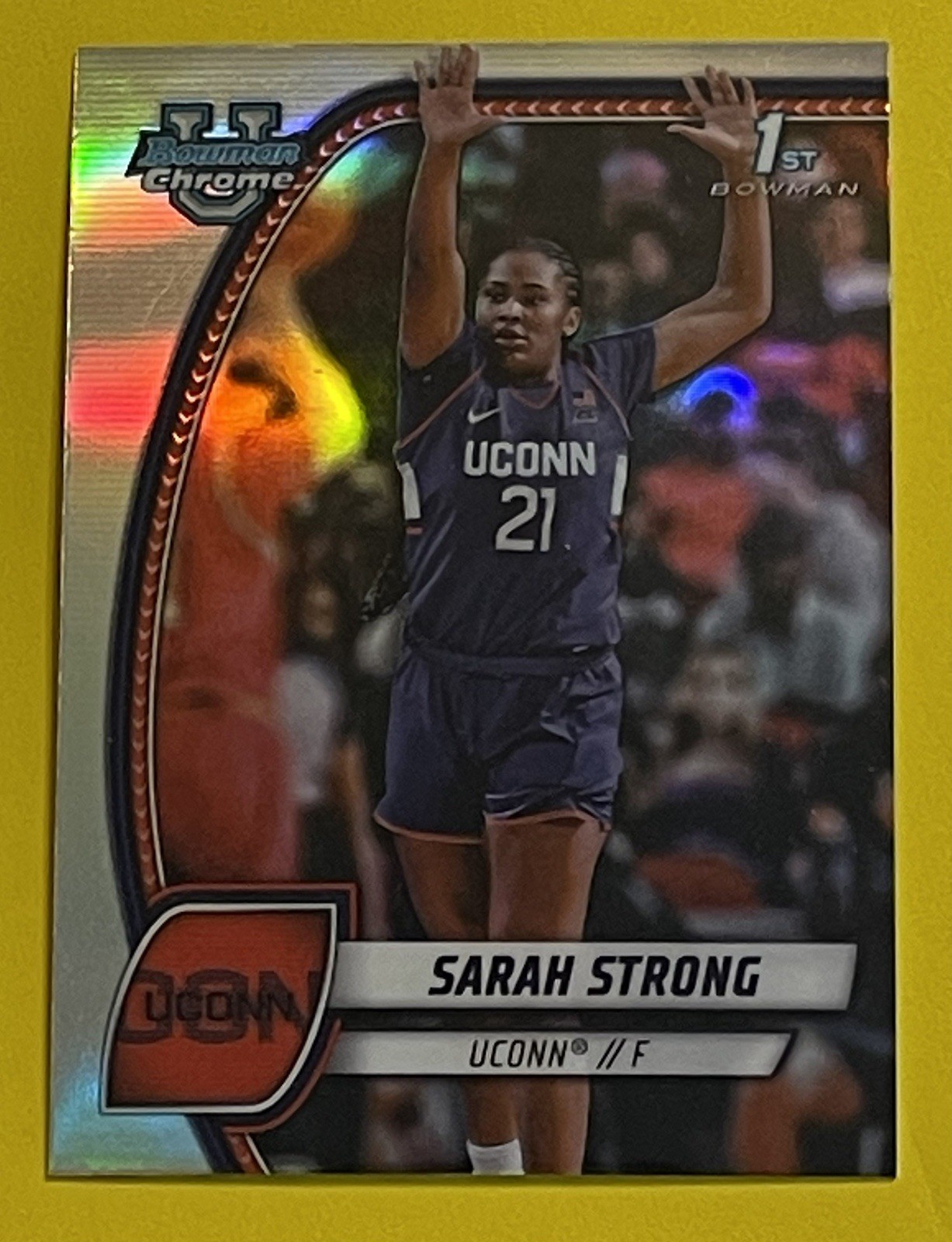 2024-25 Bowman University Chrome Sarah Strong Refractor #62
