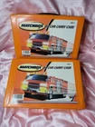 Two Vintage 2001 Matchbox 24 Car Carry Cases