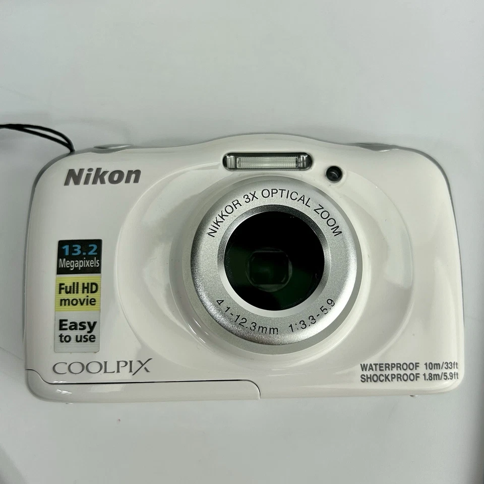 Nikon Coolpix W100 13.2MP Waterproof Shockproof Camera - w Battery, 32GB SD, Box - Image 2 of 4