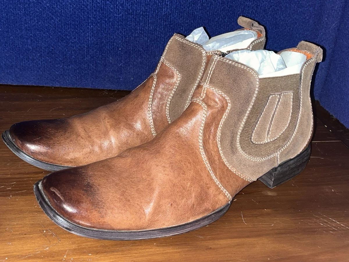 Robert Wayne Conroy Brown Boots NWB Robert Wayne Footwear Western Boots for Men for Sale | Shop  main image 4