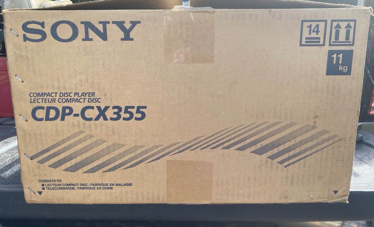Sony CDP-CX355 300 Disc CD Player with remote,keyboard