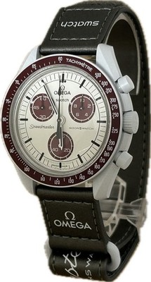 Omega x Swatch Speedmaster Mission To Pluto SO33M101 Unisex Excellent A6671