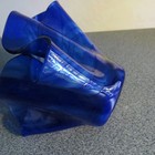 Two Blue/Clear Shaped Glass Bowls - Stunning Colors and Shapes! — photo 9
