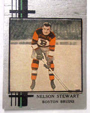 HOF 1930's NELSON STEWART Boston Bruins hockey Diamond Matchbook cover w/striker