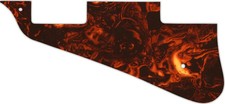 WD Custom Pickguard For Left Hand Epiphone 2009 Les Paul Standard #05F Faux T...